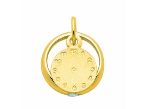 4065633257807 - Kette ohne Anhänger ADELIA´S 333 Gold Taufuhr mit Zirkonia Ø 111 mm Halsketten Gr Gelbgold 333 goldfarben (gold) Damen Ketten ohne Anhänger Schmuckset - Set mit Halskette