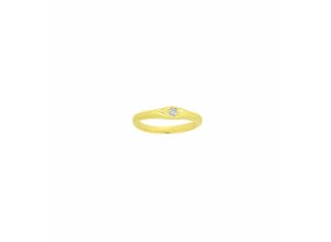 4065633260913 - Kette mit Anhänger ADELIA´S 585 Gold Taufring Diamant Ø 101 mm Halsketten Gr 001 ct Gelbgold 585 goldfarben (gold) Damen Ketten mit Anhänger Schmuckset - Set Halskette