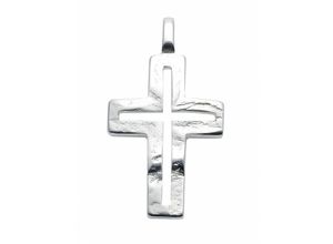 4065633261002 - Kette mit Anhänger ADELIA´S 925 Silber Kreuz Anhänger Halsketten Gr Silber 925 (Sterlingsilber) silberfarben (silber) Damen Ketten mit Anhänger Schmuckset - Set Halskette