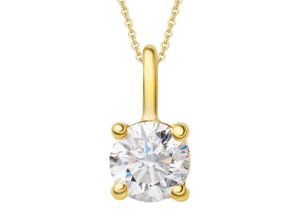 4065633533406 - Ketten-Anhänger 025 ct Diamant Brillant Anhänger aus 585 Gelbgold Schmuckanhänger Gr 025 ct mit Diamant Gelbgold 585-Diamanten goldfarben (gold) Damen Anhänger Gold Schmuck