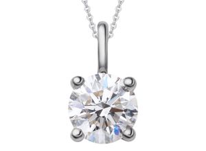 4065633533475 - Ketten-Anhänger 03 ct Diamant Brillant Anhänger aus 585 Weißgold Schmuckanhänger Gr 03 ct mit Diamant Weißgold 585-Diamanten silberfarben (silber) Damen Anhänger Gold Schmuck