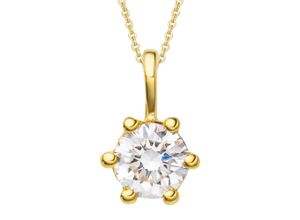 4065633533703 - Ketten-Anhänger 02 ct Diamant Brillant Anhänger aus 585 Gelbgold Schmuckanhänger Gr 02 ct Gelbgold 585-Diamanten goldfarben (gold) Damen Anhänger Gold Schmuck