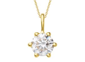 4065633533758 - Ketten-Anhänger 025 ct Diamant Brillant Anhänger aus 585 Gelbgold Schmuckanhänger Gr 025 ct Gelbgold 585-Diamanten goldfarben (gold) Damen Anhänger Gold Schmuck