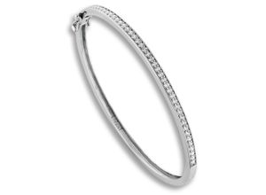 4065633534953 - Silberarmband Zirkonia Armreif aus 925 Silber Armbänder Gr Silber 925 (Sterlingsilber) silberfarben (silber) Damen Armbänder Silber Schmuck