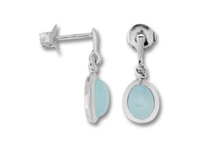 4065633535554 - Paar Ohrhänger Chalcedon Ohrringe aus 925 Silber Gr Damen Silber 925 (Sterlingsilber) silberfarben (silber) Damen Silber Schmuck