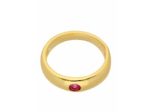 4065633588130 - Ketten-Anhänger ADELIA´S 585 Gold Anhänger Taufring mit Rubin Ø 112 mm Schmuckanhänger Gr Gelbgold 585 rot Damen Anhänger 585 Gold mit Rubin Goldschmuck für