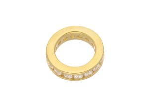 4065633588215 - Ketten-Anhänger ADELIA´S 585 Gold Anhänger Taufring mit Zirkonia Ø 124 mm Schmuckanhänger Gr Gelbgold 585 goldfarben (gold) Damen Anhänger 585 Gold mit Zirkonia Goldschmuck für