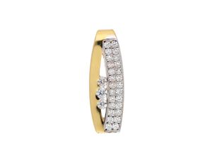 4065633589984 - Ketten-Anhänger ADELIA´S 333 Gold Anhänger mit Zirkonia Schmuckanhänger Gr mit Zirkonia Weißgold 333 goldfarben (gold) Damen Anhänger 333 Gold mit Zirkonia Goldschmuck für