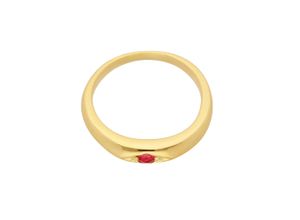 4065633591574 - Ketten-Anhänger ADELIA´S 585 Gold Anhänger Taufring mit Rubin Ø 101 mm Schmuckanhänger Gr Gelbgold 585 rot Damen Anhänger 585 Gold mit Rubin Goldschmuck für