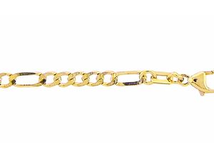 4065633601617 - Goldarmband ADELIA´S 333 Gold Figaro Armband 19 cm Armbänder Gr Gelbgold 333 goldfarben (gold) Damen Armbänder Gold 19 cm 333 Goldschmuck für