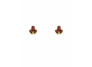 4065633602737 - Paar Ohrhänger ADELIA´S 1 333 Gold Ohrringe   Ohrstecker mit Granat Gr Damen Gelbgold 333 rot Damen Ohrhänger 333 Gold mit Granat Goldschmuck für