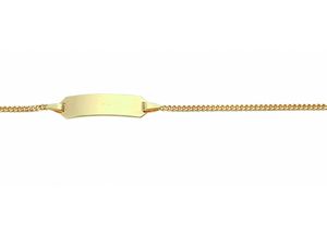 4065633603963 - Goldarmband ADELIA´S 333 Gold Flach Panzer Armband 14 cm Armbänder Gr 14 Gelbgold 333 goldfarben (gold) Damen Armbänder Gold 333 Goldschmuck für