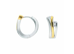 4065633616390 - Paar Ohrhänger ADELIA´S 1 925 Silber Ohrringe   Creolen mit Zirkonia Ø 131 mm Gr Damen Silber 925 (Sterlingsilber) silberfarben (silber) Damen 925 Sterling Silber mit Zirkonia Silberschmuck für