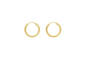 4065633617083 - Paar Ohrhänger ADELIA´S 1 585 Gold Ohrringe   Creolen Ø 20 mm Gr Damen Gelbgold 585 goldfarben (gold) Damen Ohrhänger 585 Gold Goldschmuck für