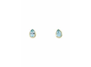 4065633617724 - Paar Ohrhänger ADELIA´S 1 585 Gold Ohrringe   Ohrstecker mit Aquamarin Gr Damen Gelbgold 585 blau Damen Ohrhänger 585 Gold mit Aquamarin Goldschmuck für