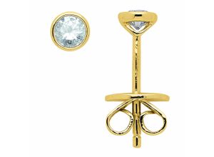 4065633618615 - Paar Ohrhänger ADELIA´S Ohrringe Gr Damen 02 ct VVS = sehr sehr kleine Einschlüsse Gelbgold 585 goldfarben (gold) Damen Ohrhänger mit Diamant Brillant Goldschmuck für