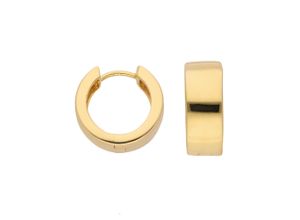 4065633618714 - Paar Ohrhänger ADELIA´S 1 333 Gold Ohrringe   Creolen Ø 15 mm Gr Damen Gelbgold 333 goldfarben (gold) Damen Ohrhänger 333 Gold Goldschmuck für