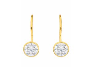 4065633618820 - Paar Ohrhänger ADELIA´S 1 333 Gold Boutons mit Zirkonia Ø 61 mm Ohrringe Gr Damen Gelbgold 333 goldfarben (gold) Damen Ohrhänger 333 Gold mit Zirkonia Goldschmuck für