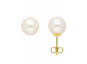 4065633618936 - Paar Ohrhänger ADELIA´S 1 585 Gold Ohrringe   Ohrstecker mit Süßwasser Zuchtperle Gr Damen Gelbgold 585 goldfarben (gold) Damen Ohrhänger 585 Gold mit Süßwasser Zuchtperle Goldschmuck für