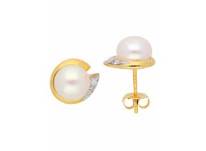 4065633619025 - Paar Ohrhänger ADELIA´S 1 333 Gold Ohrringe   Ohrstecker mit Zirkonia Ø 78 mm Gr Damen Gelbgold 333 goldfarben (gold) Damen Ohrhänger 333 Gold mit Zirkonia Goldschmuck für