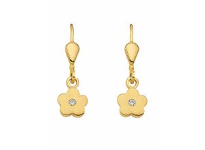 4065633619070 - Paar Ohrhänger ADELIA´S 1 333 Gold Ohrringe   Blüte mit Zirkonia Gr Damen Gelbgold 333 goldfarben (gold) Damen Ohrhänger 333 Gold mit Zirkonia Goldschmuck für