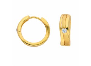 4065633620618 - Paar Ohrhänger ADELIA´S 1 333 Gold Ohrringe   Creolen mit Zirkonia Gr Damen Gelbgold 333 goldfarben (gold) Damen Ohrhänger 333 Gold mit Zirkonia Goldschmuck für