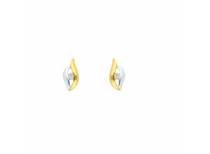 4065633623275 - Paar Ohrhänger ADELIA´S 1 333 Gold Ohrringe   Ohrstecker mit Zirkonia Gr Damen Gelbgold 333 goldfarben (gold) Damen Ohrhänger 333 Gold mit Zirkonia Goldschmuck für