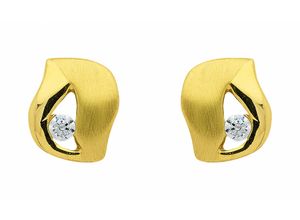 4065633623343 - Paar Ohrhänger ADELIA´S 1 333 Gold Ohrringe   Ohrstecker mit Zirkonia Gr Damen Gelbgold 333 goldfarben (gold) Damen Ohrhänger 333 Gold mit Zirkonia Goldschmuck für