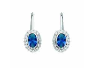 4065633624067 - Paar Ohrhänger ADELIA´S 1 925 Silber Ohrringe   mit Zirkonia Gr Damen Silber 925 (Sterlingsilber) blau Damen Ohrhänger mit Zirkonia Silberschmuck für