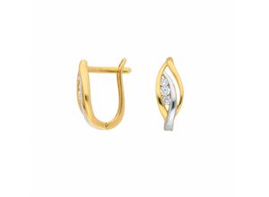 4065633624289 - Paar Ohrhänger ADELIA´S 1 333 Gold Ohrringe   Creolen mit Zirkonia Gr Damen Gelbgold 333 goldfarben (gold) Damen Ohrhänger mit Zirkonia Goldschmuck für