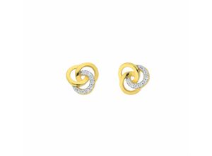 4065633624883 - Paar Ohrhänger ADELIA´S 1 585 Gold Ohrringe   Ohrstecker mit Zirkonia Gr Damen Gelbgold 585 goldfarben (gold) Damen Ohrhänger mit Zirkonia Goldschmuck für