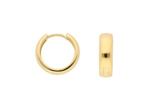 4065633625156 - Paar Ohrhänger ADELIA´S 1 585 Gold Ohrringe   Creolen Ø 14 mm Gr Damen Gelbgold 585 goldfarben (gold) Damen Ohrhänger 585 Gold Goldschmuck für