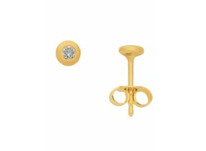 4065633625552 - Paar Ohrhänger ADELIA´S Ohrringe Gr Damen 01 ct VVS = sehr sehr kleine Einschlüsse Gelbgold 585 goldfarben (gold) Damen Ohrhänger 585 Gold mit Diamant Brillant Goldschmuck für