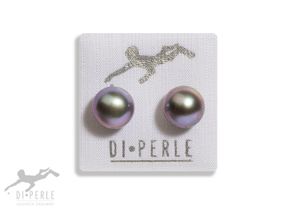 4065633794388 - Paar Ohrstecker DI PERLE Damen Perlenschmuck 585 Gelbgold Süsswasser Perlen Ohrstecker Ohrringe Gr Damen grau Damen Perlenschmuck