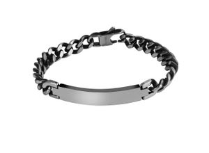 4065633949092 - Edelstahlarmband ADELIA´S Herren Armband aus Edelstahl 215 cm Armbänder Gr 215 Edelstahl silberfarben (silber) Herren