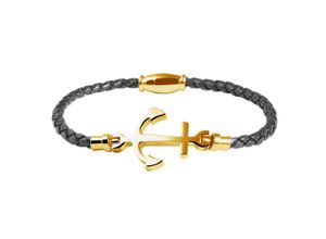 4065633949573 - Edelstahlarmband ADELIA´S Damen Armband Anker aus Edelstahl 18 cm Armbänder Gr 18 Edelstahl goldfarben (gold) Damen