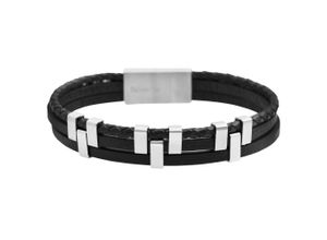 4065633949863 - Edelstahlarmband ADELIA´S Herren Armband aus Edelstahl 21 cm Armbänder Gr 21 Edelstahl silberfarben (silber) Herren