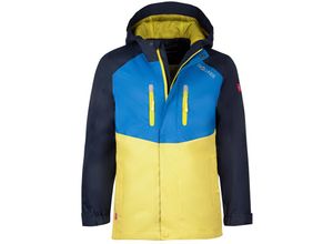 4065651050251 - TROLLKIDS - Funktionsjacke NUSFJORD in navy glow blue hazy yellow Gr152