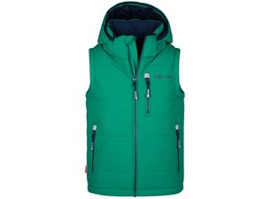 4065651060847 - TROLLKIDS - Kapuzen-Steppweste NARVIK in pepper green navy Gr140