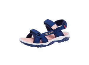 4065651107740 - TROLLKIDS - Trekking-Sandalen KIDS OSLOFJORD in lotus blue dahlia Gr29