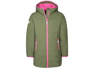 4065651134081 - TROLLKIDS - Steppmantel GIRLS STAVANGER in olive magenta Gr104