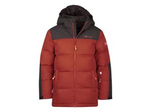 4065651134661 - TROLLKIDS - Daunenjacke KIDS NARVIK in red clay black Gr116