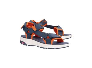 4065651179334 - TROLLKIDS - Trekking-Sandalen LYSEFJORD in mystic blue orange Gr30