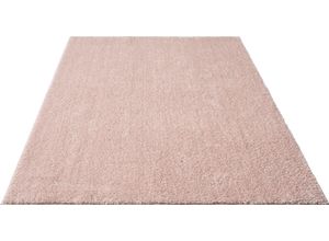 4065656010052 - Hochflor-Teppich MY HOME Andor Teppiche Gr B L 240 cm x 340 cm 25 mm 1 St pink Esszimmerteppiche weiche Haptik Mikrofaser mit Anti-Rutsch-Unterseite