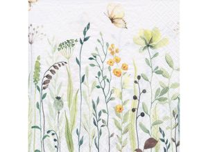 4065657001011 - Papierservietten Blumen & Gräser 33 x 33 cm 20 Stück