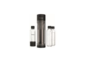 4065672001157 - Wassersprudler Logan matt schwarz 1x 850ml + 1x 600ml Glas + 1x 850ml PET OHNE CO² Zylinder