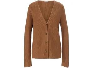 4065691044852 - Strickjacke aus Seide und Kaschmir braun 38