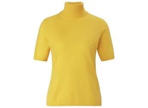 4065691056244 - Rollkragen-Pullover aus 100% Premium-Kaschmir Cashmere gelb 48