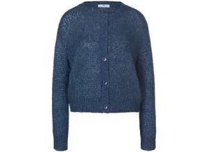 4065691312470 - Strickjacke überschnittener Schulter blau 36