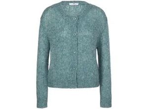 4065691312586 - Strickjacke überschnittener Schulter grün 40